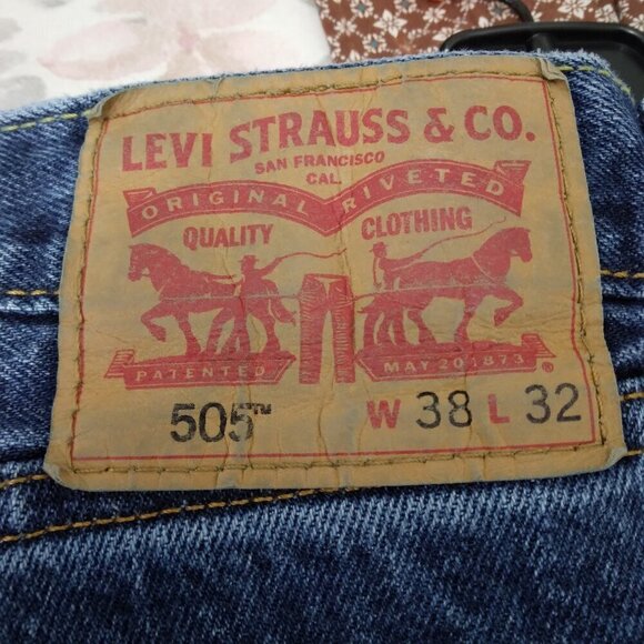 Levi's | 505 Denim Jeans Size 38 X 32 - Picture 6 of 9